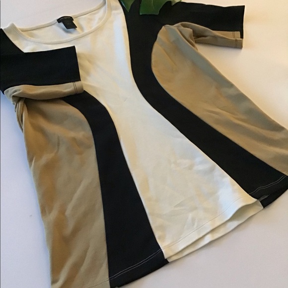 Ann Taylor Loft Colorblock Blouse~L - Picture 3 of 4